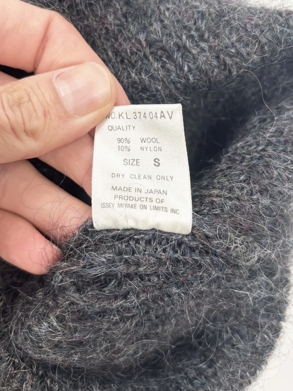 Issey Miyake 80s fuzzy sweater dress — JAMES VELORIA
